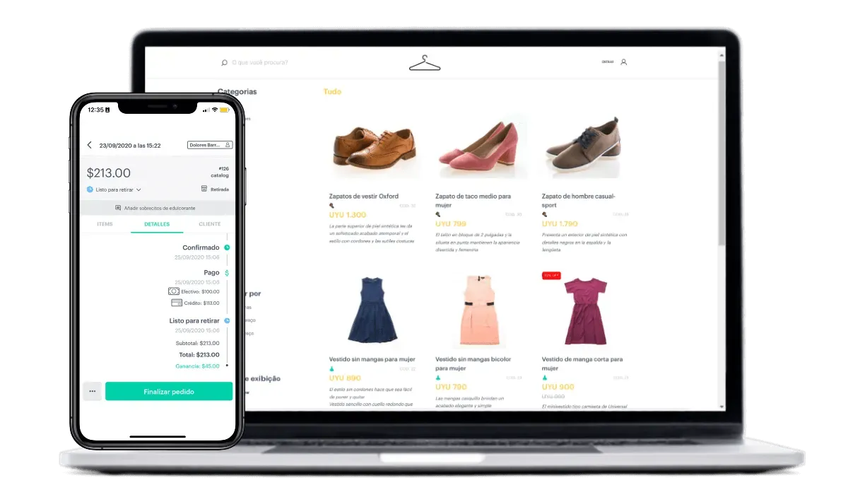 Punto de venta para tienda de ropa
