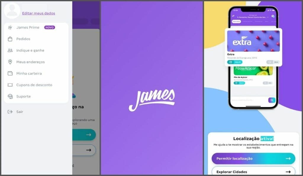 app de delivery James Delivery