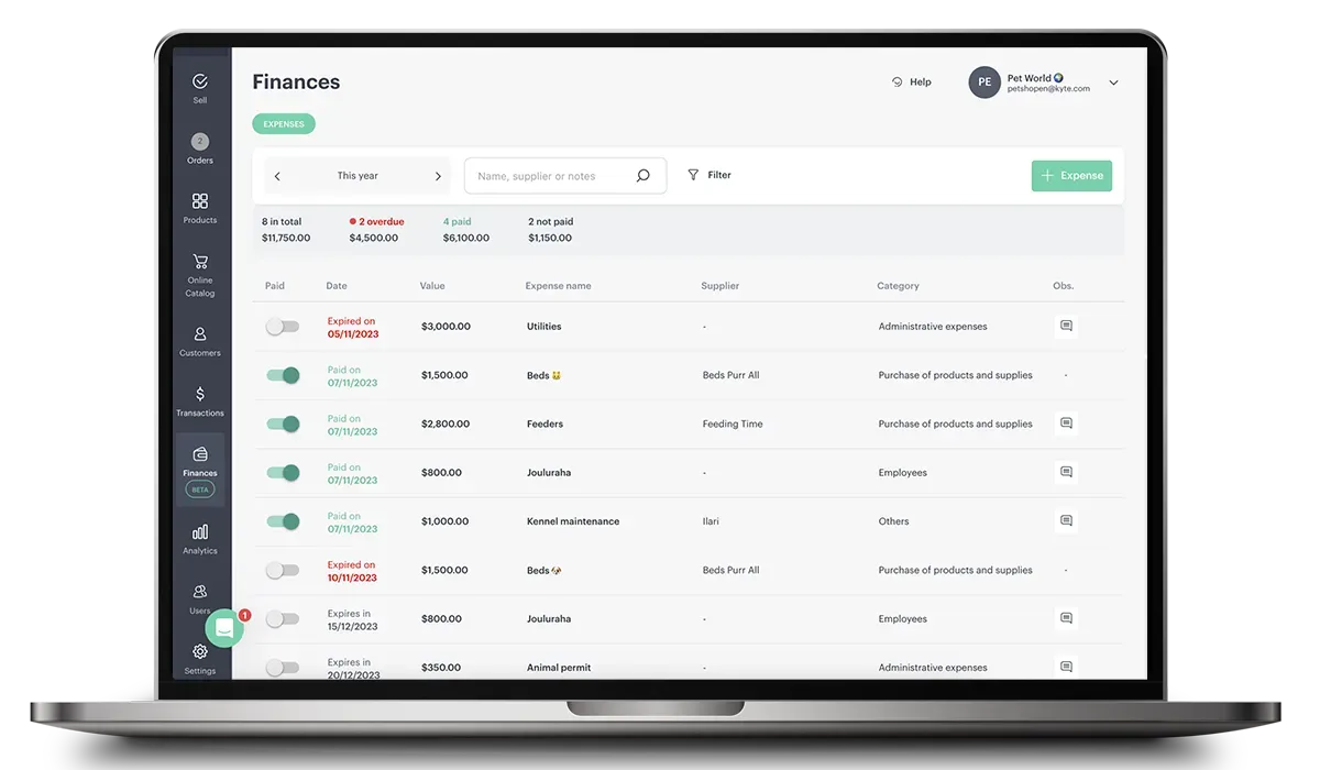 Take Control of Your Small Business with Kyte's Expense Management
