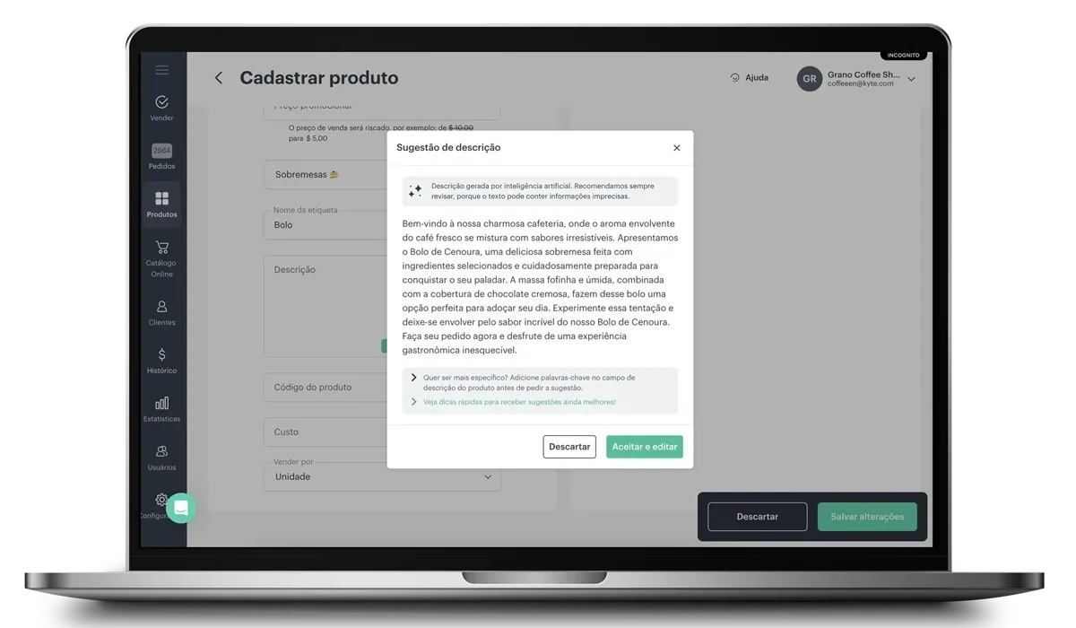 Um PDV no computador com o que você realmente precisa