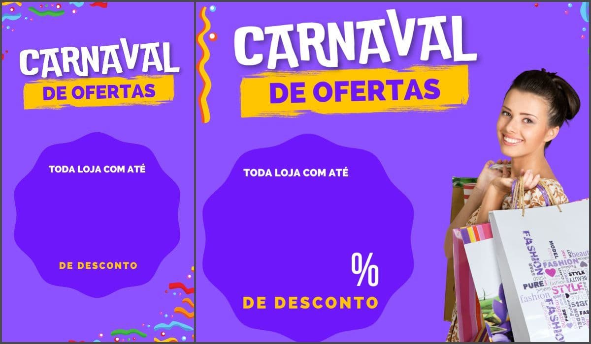 Template Desconto de Carnaval