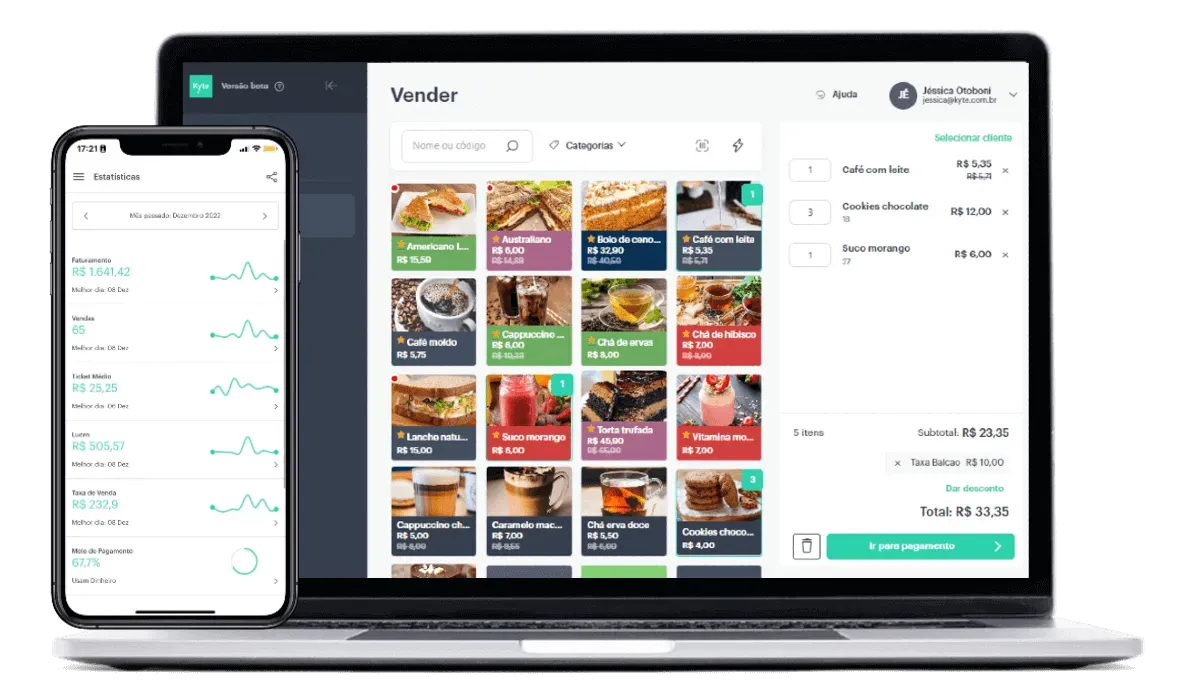 Sistema PDV para vendas presenciais e online no mesmo lugar