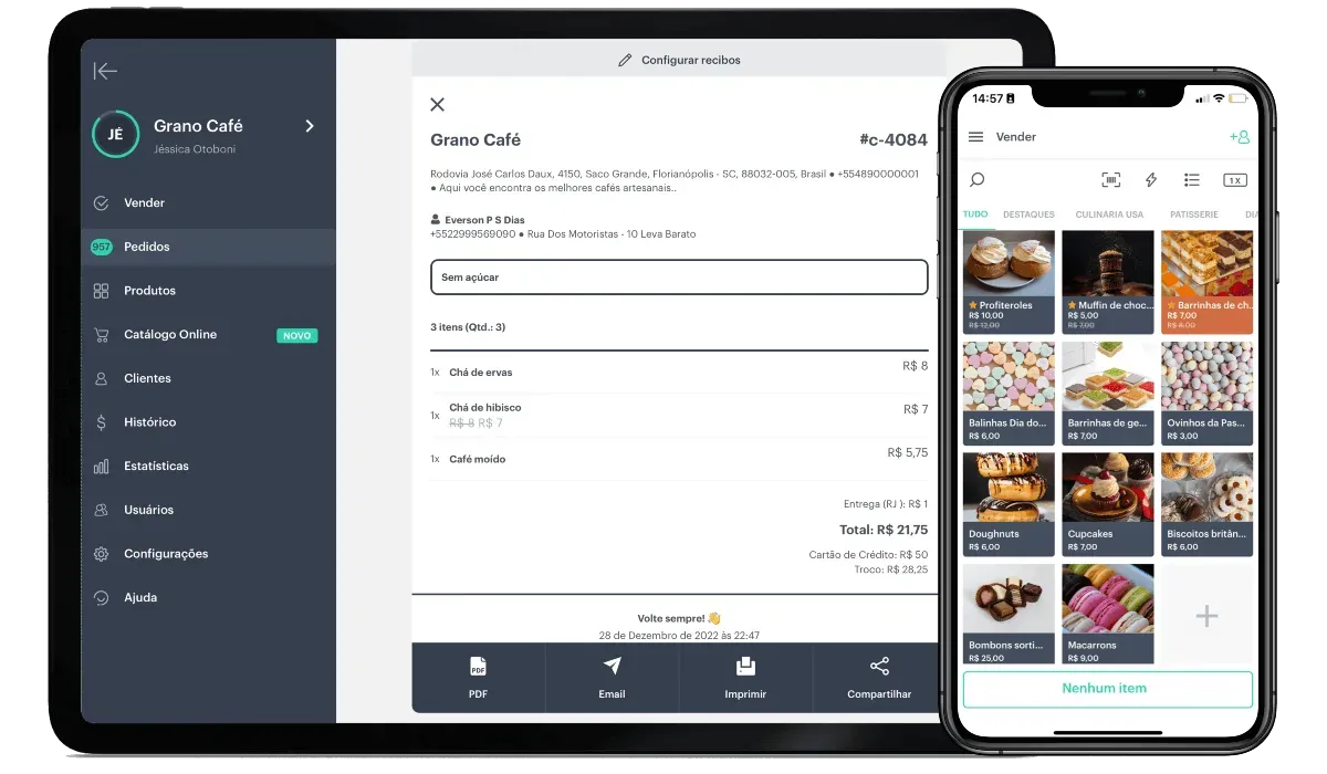 Gerador de recibos impressos para cliente que quer tudo na hora