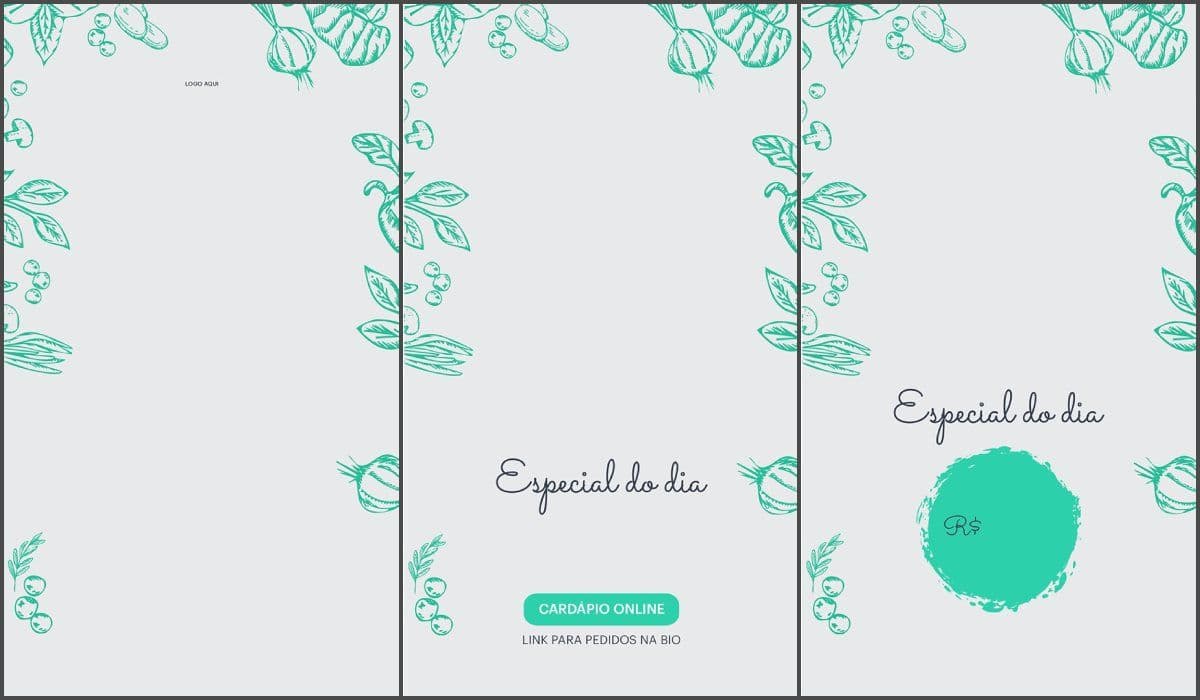 template cardápio saudável II