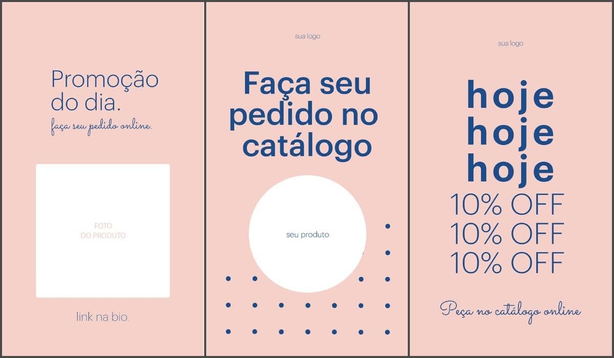 template minimalista rosa