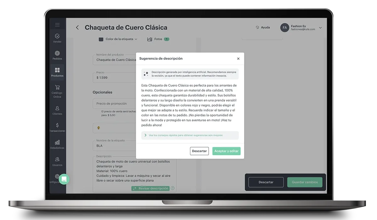 Para vender y registrar todo sin cambiar de herramienta